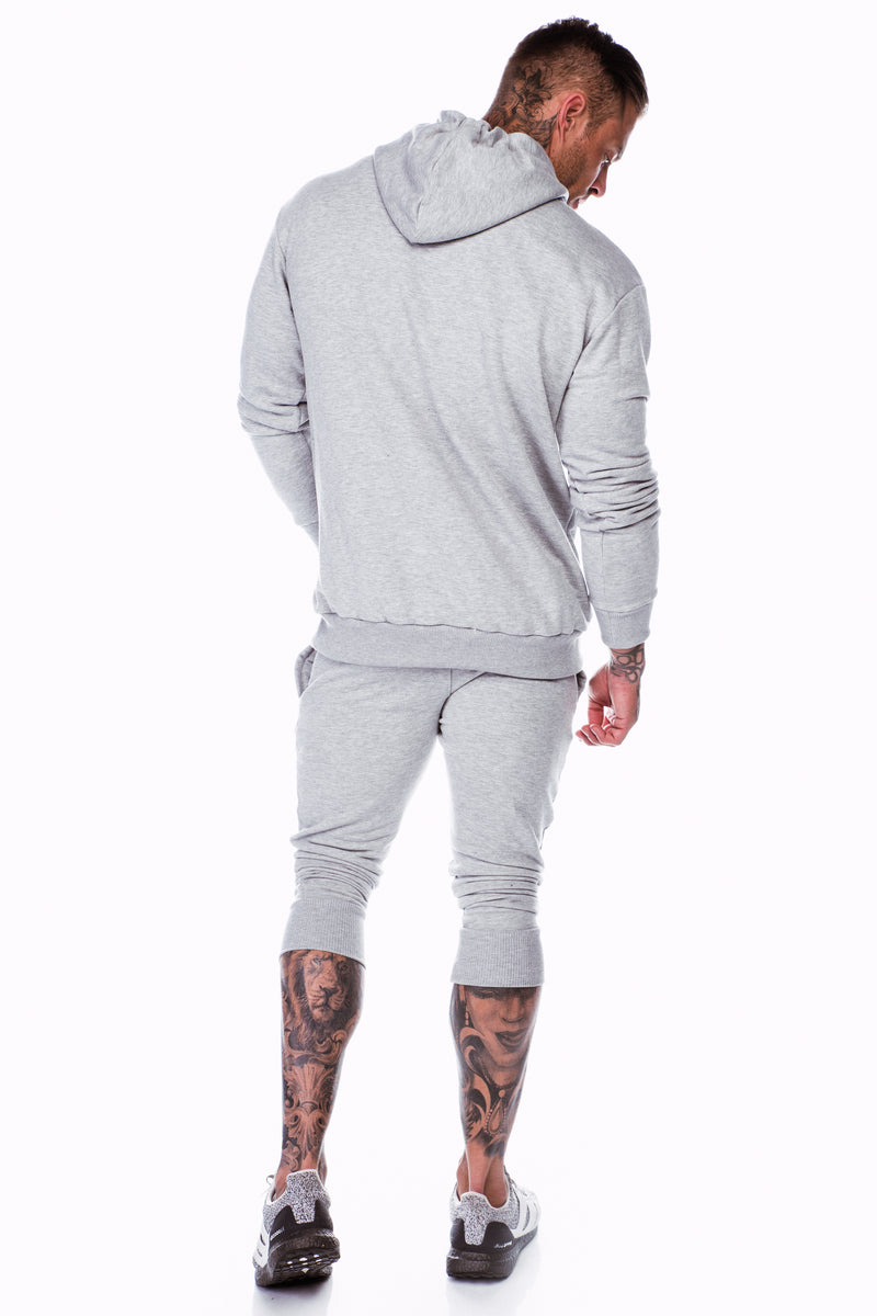 plain grey hoodie